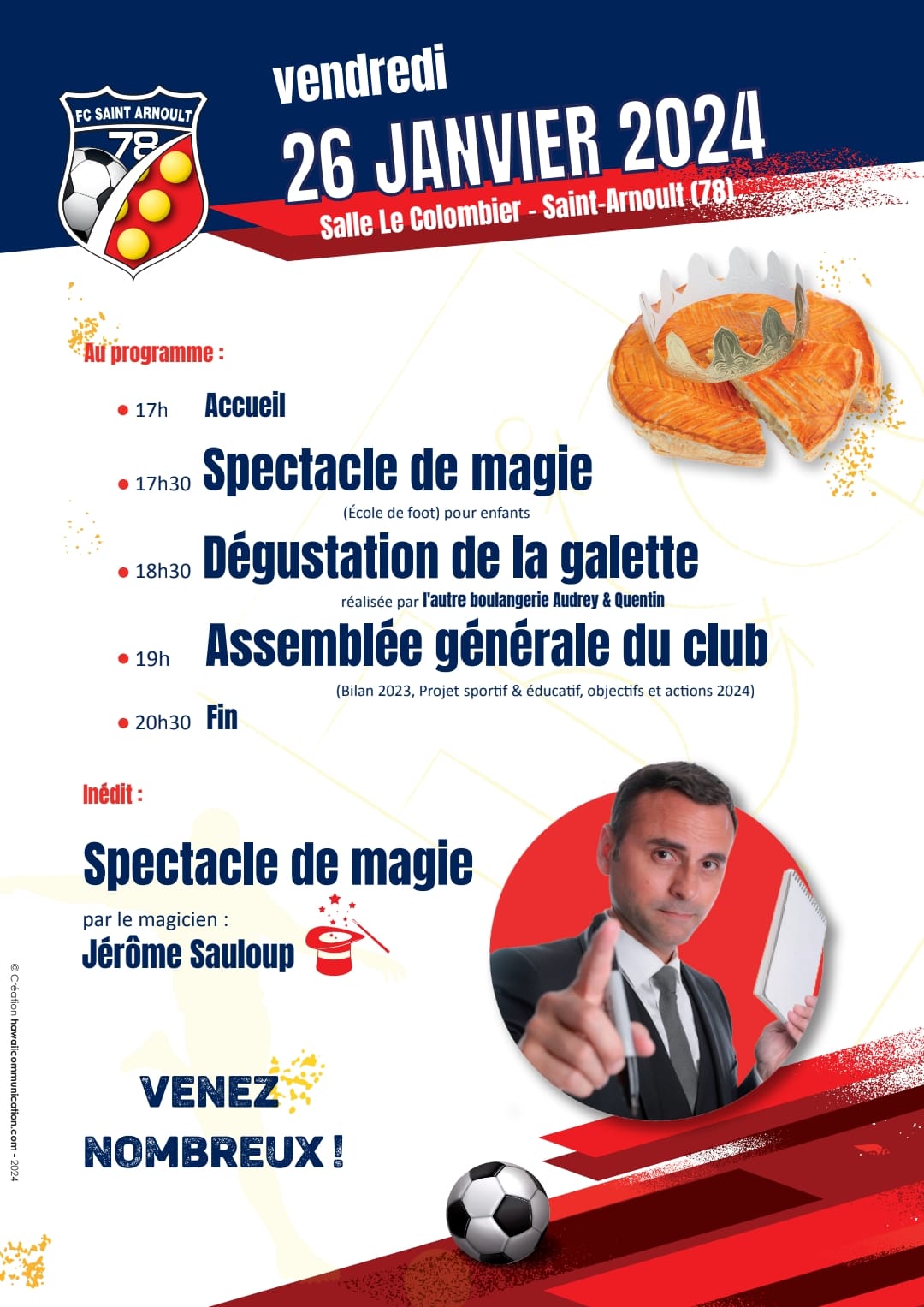 Soirée galette et AG le 26 janvier !